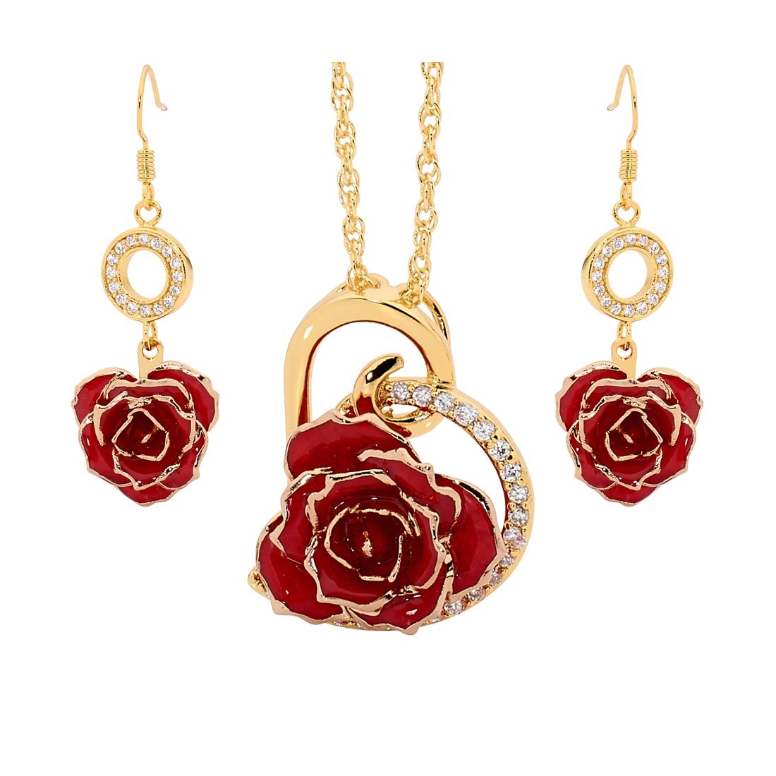 Necklace and sales earring set