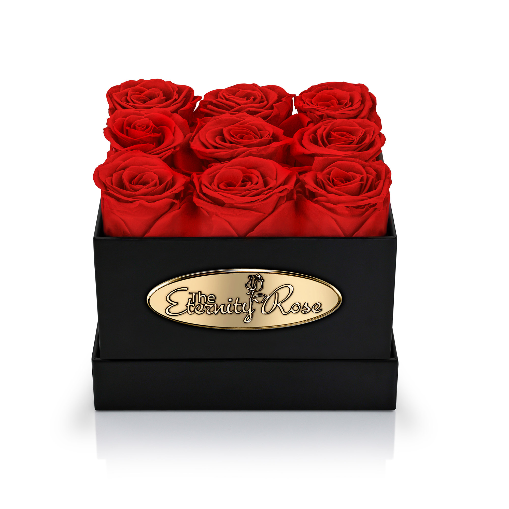 Red Preserved Roses Box Preserved Red Roses – Square Black Box · Luxury Gift | CA