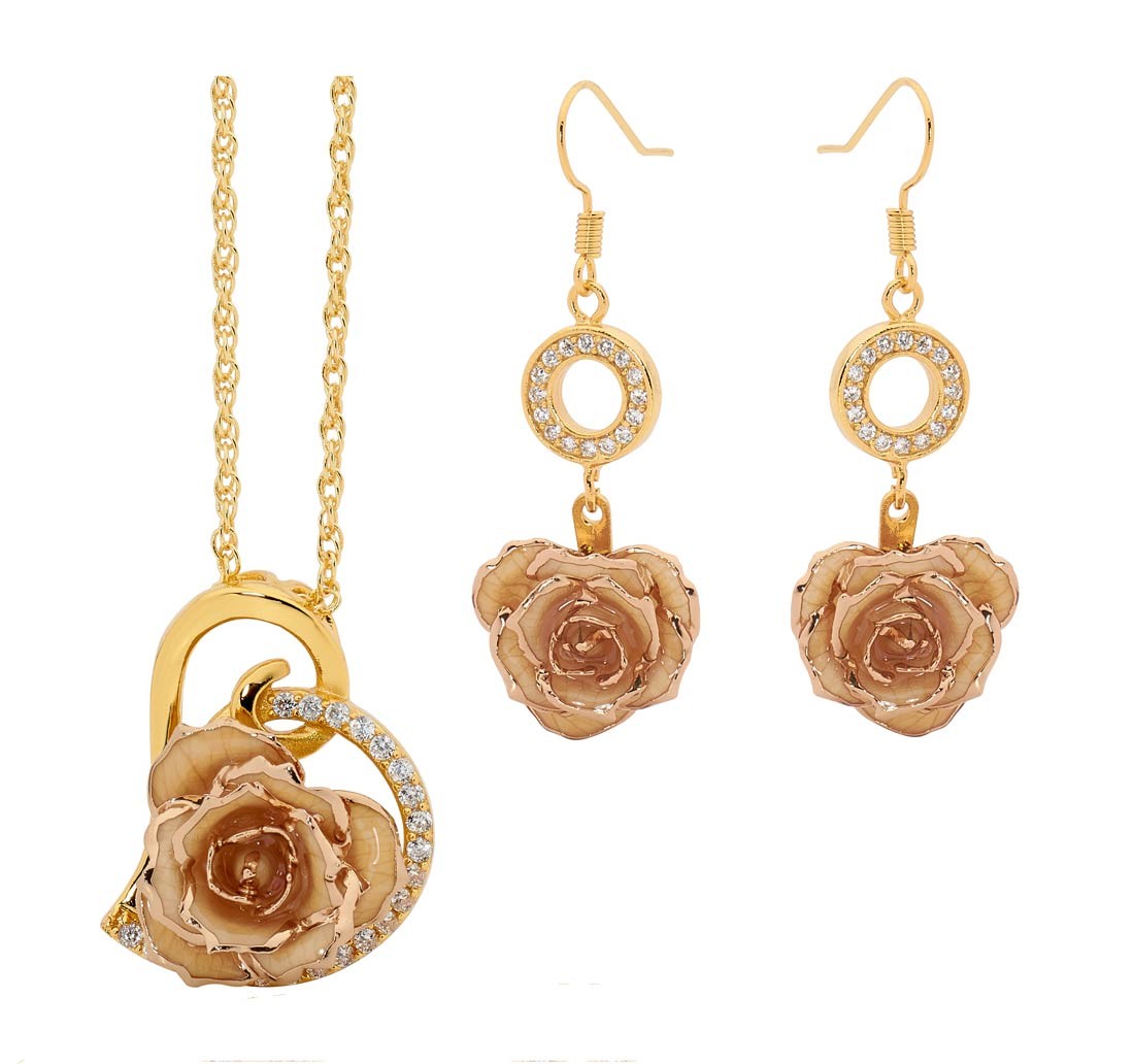 Pendant on sale earring set