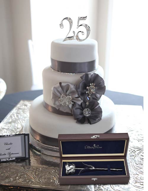 25th wedding Anniversary Cake