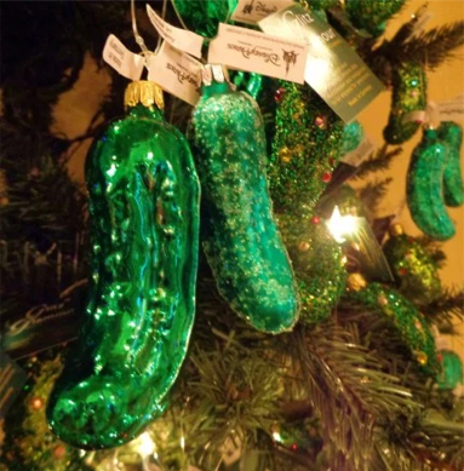 christmas fun gift pickle ornament