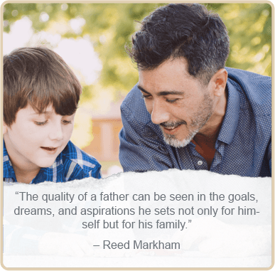 Father's day quote by - Reed Markahm