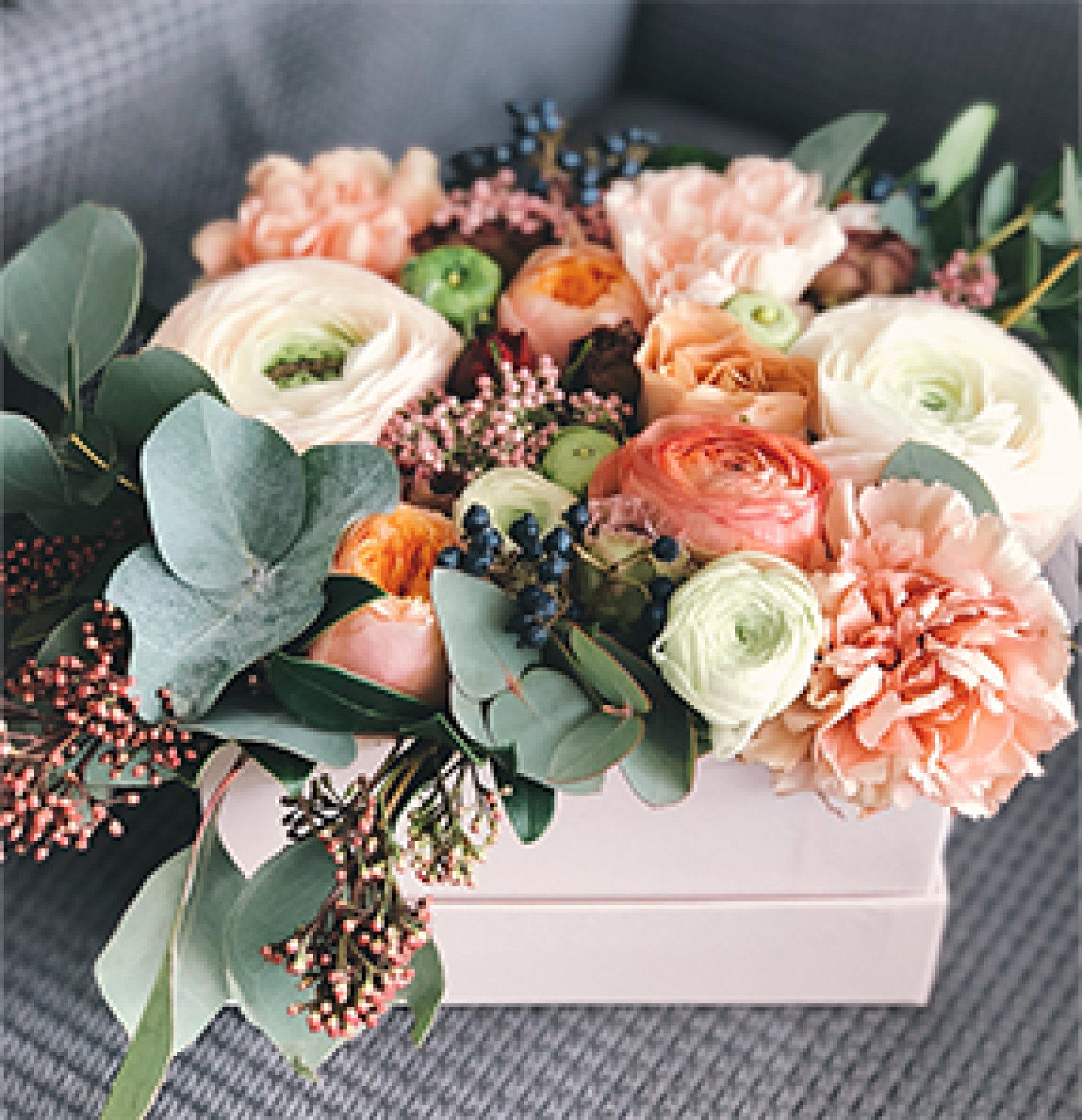 Mothers day flowers in a frame