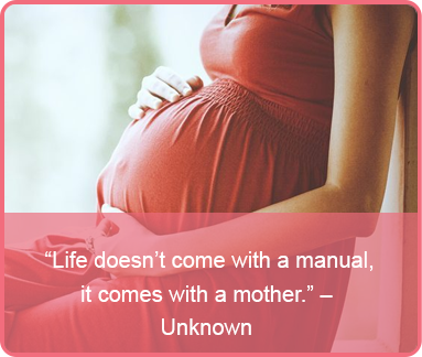 mothers day quote - life comes with mother