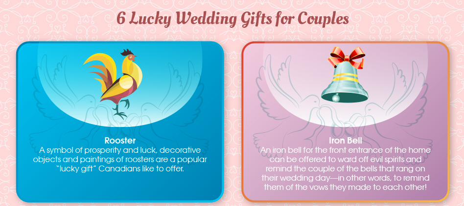 6 lucky wedding gifts for couples