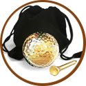 Wedding gift for man - gold plated golf ball