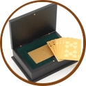 Wedding gift for man - gold plated poker cards